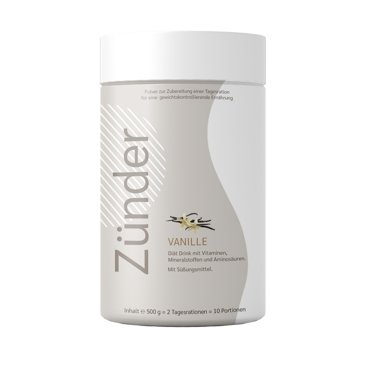 CoGAP GmbH Zünder Abnehmstarter Ernährungsprodukt, Drink-Shake zum Abnehmen, in einer Flasche mit Dosierungsverschluss
