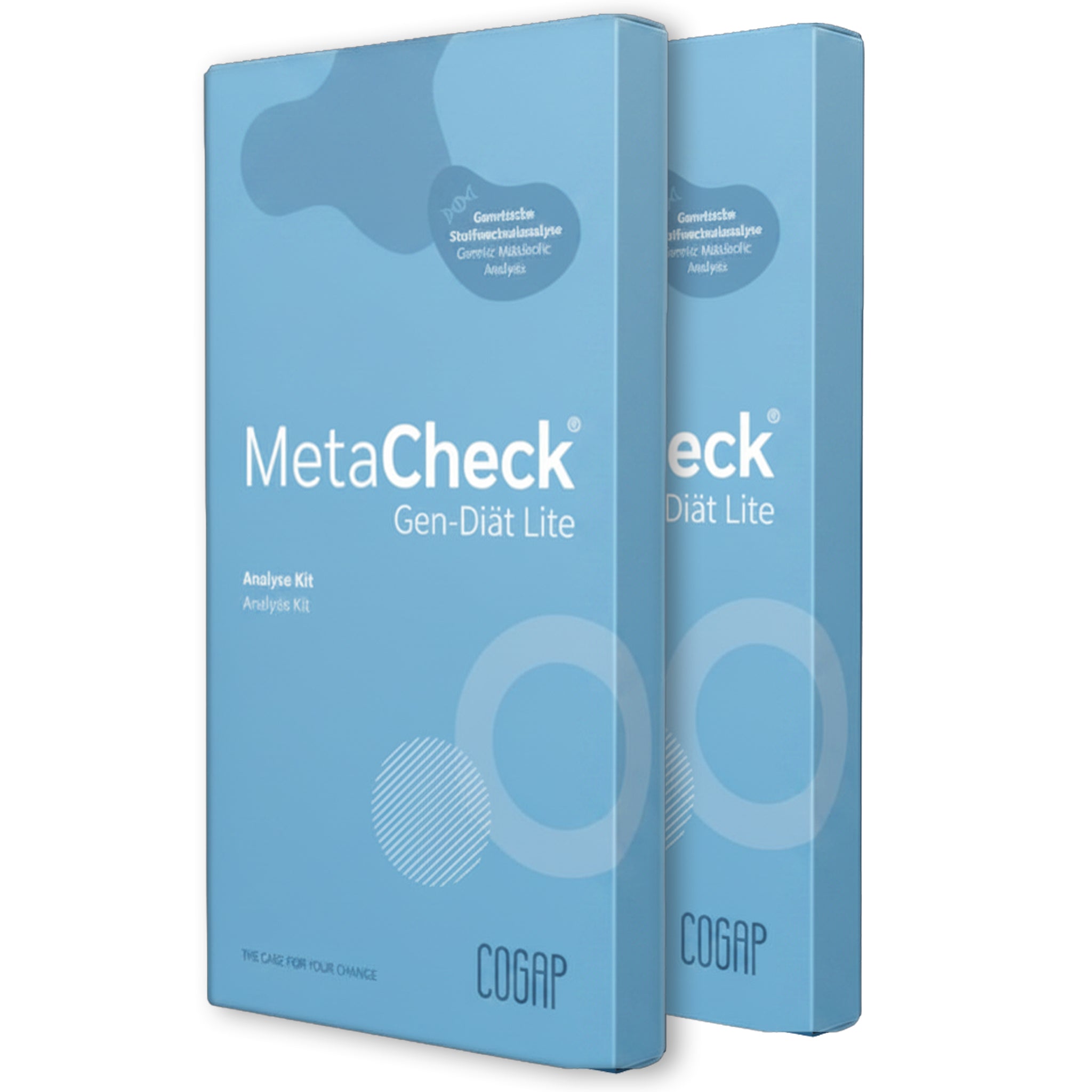 MetaCheck® Gen-Diät Lite Gesundheitstest mit DNA-Analyse in Faltschachtel, digitale Auswertung für personalisierten Stoffwechsel.